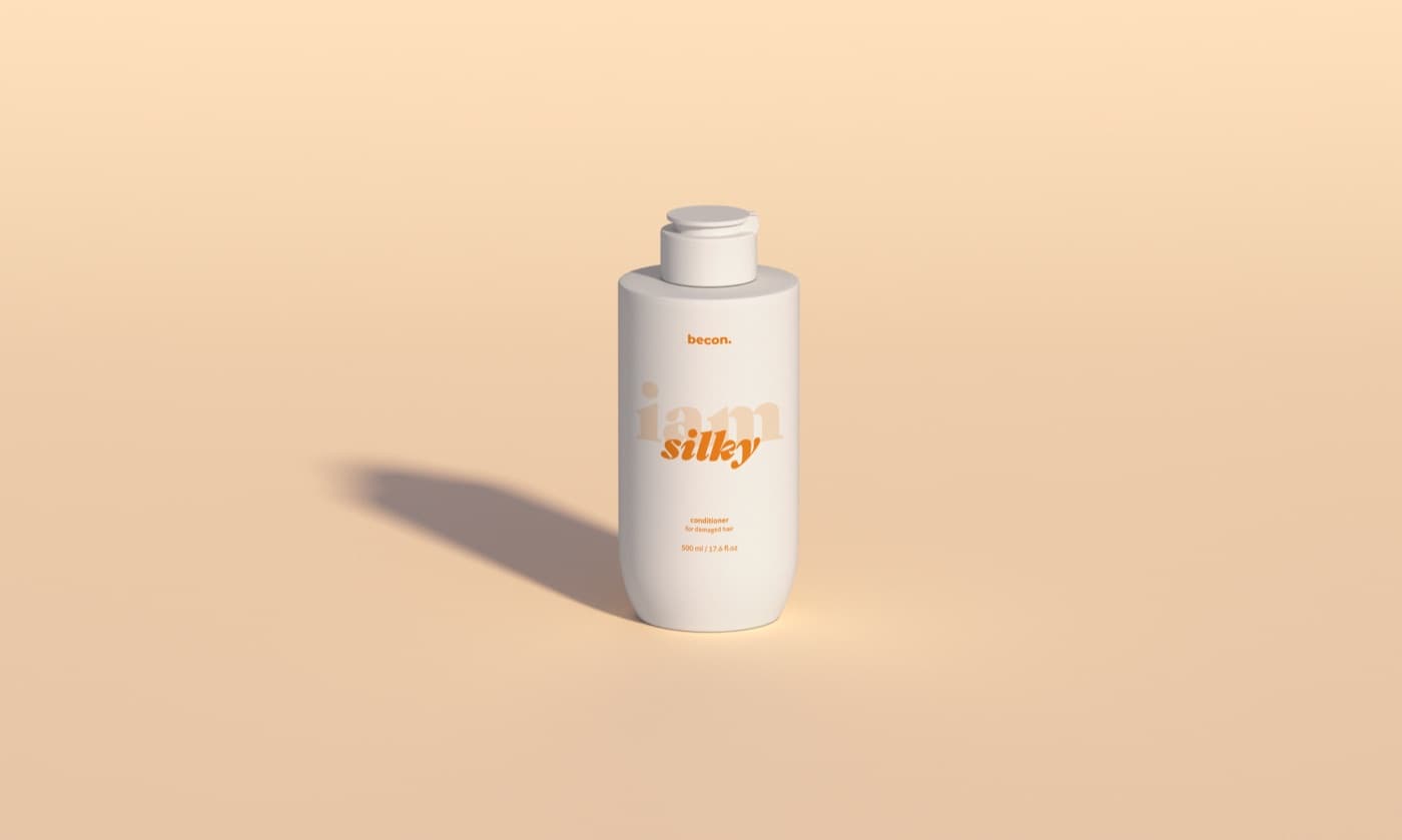Becon I am Silky conditioner bottle for scalp and hair dual care